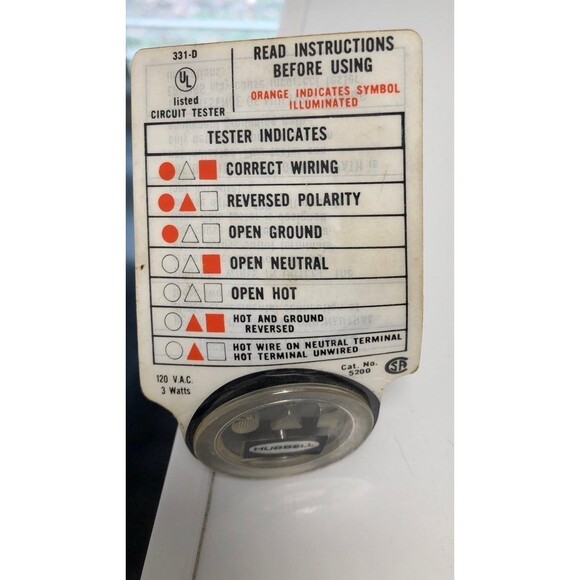 HUBBELL HBL5200 Circuit Tester - Picture 4 of 4